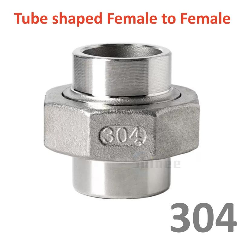 Соединительная муфта из нержавеющей стали 304 1/4" 3/8" 1/2 3/4 1" BSP Наружная Внутренняя резьба Литой фитинг для труб Тройник Угольник connector