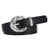 Women's Fashion Wide Belt - Crocodile Texture Faux Leather Waistband for Pants Jeans Dress 2pcs