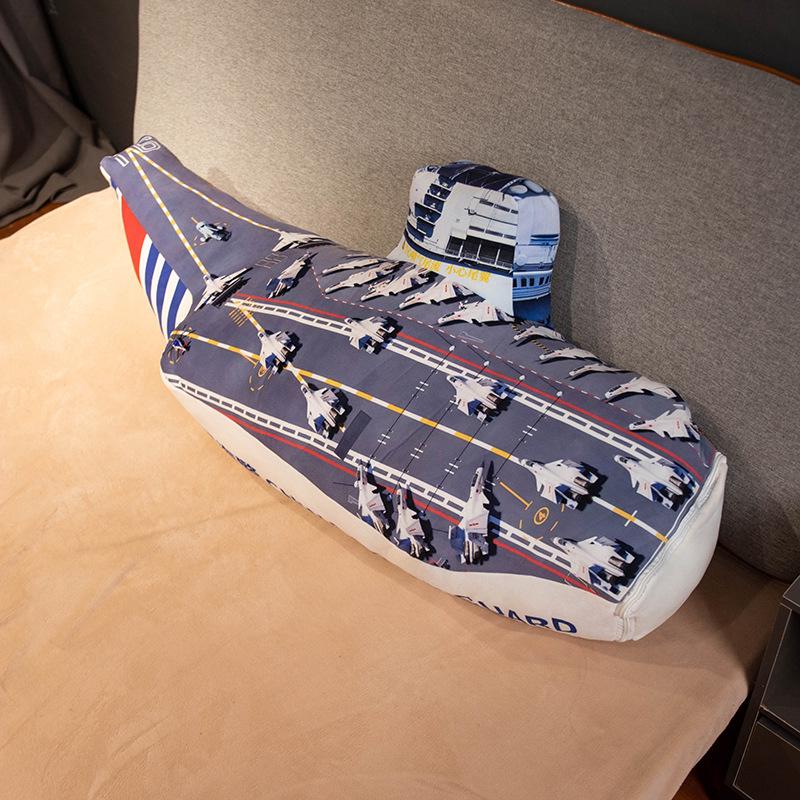 Плюшевый набор для сна и одеяло в виде самолета - Подушка для офиса или дома