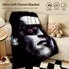 Movie TThe Terminatorr Throw Warm Soft Flannel Blanket Multiuse for Sofa Bed Camping Travel Nap