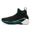 KT4 Comfortable Non-Slip Wear-Resistant High-Top Basketball Shoes Men Sneakers Black Green 11911101-1