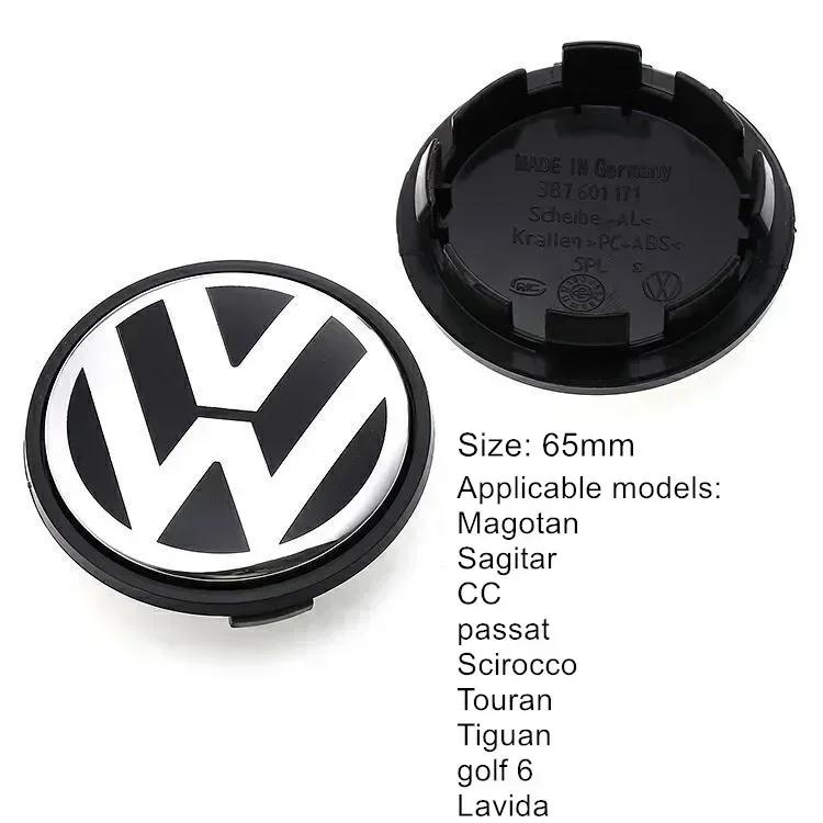 4 шт. 56 мм 65 мм Колпачки ступицы колеса автомобиля для VW Volkswagen Golf Polo Passat Touran Jetta аксессуары