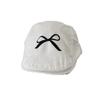 Bowknot Bow Berets Cap Y2K Women Artist Hat Vintage Newsboy Cap  Autumn