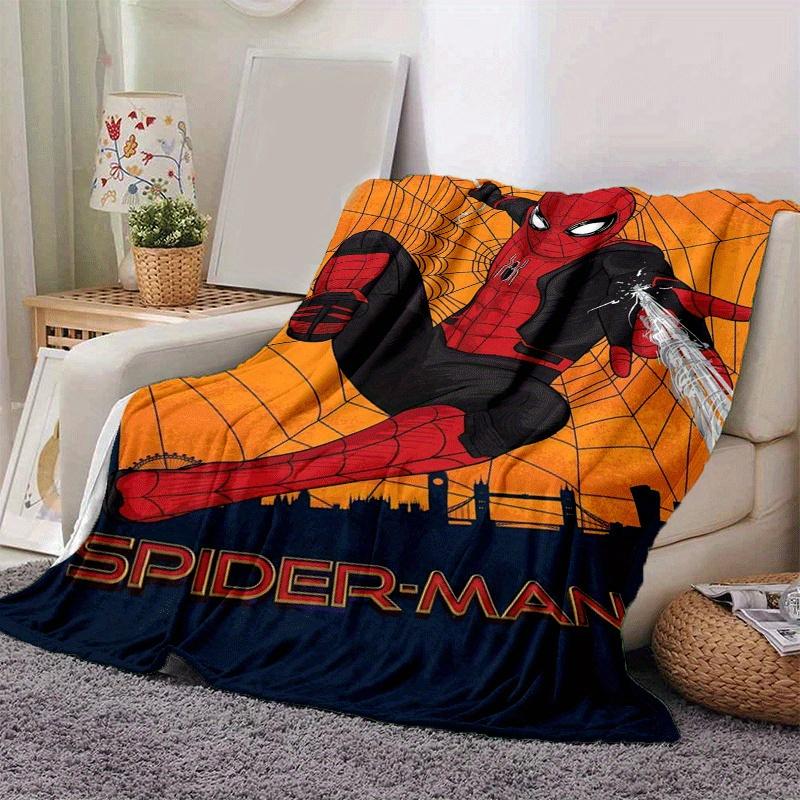1pc Spier-Man Printing Blanket - Soft, All-Season Throw for Living Room, Beroom,Personalize Gift with Aorable Cartoon esign