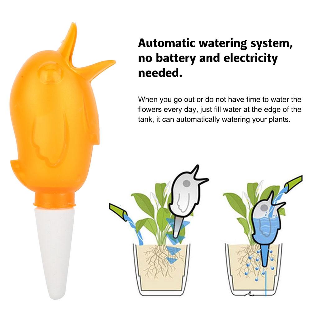 Автоматический самополиватель в форме птицы для комнатных растений, объем 60 мл, капельный полив, пластик, разные цвета