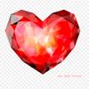Heart Jewel Gemstone Iron On Heat Transfer Printing Vinyl Patches Sticker for Clothes DIY Appliques Washable Patches
