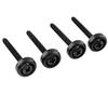 Musiclily Pro 14 мм Стальные втулки и винты для соединения грифа электрогитар и басов, черные, (Набор 4)