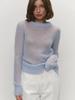 2026 Spring Summer Women Sheer Knit Top Crew Neck Lightweight Candy Color Basic Cover Up