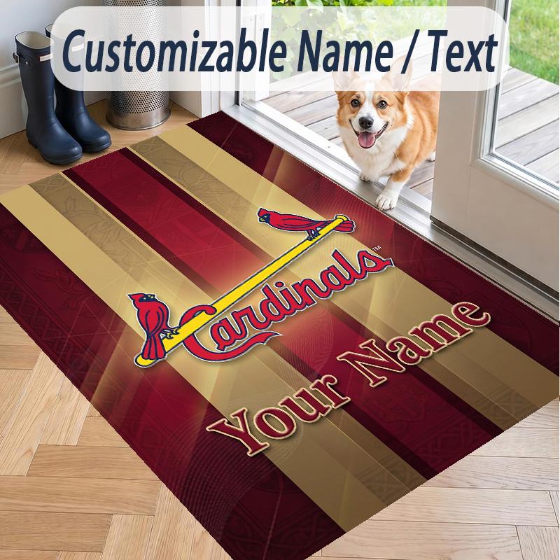 Custom Text Printed Rug St. Louis Cardinals Non Slip Floor Carpet For Home Room Decor