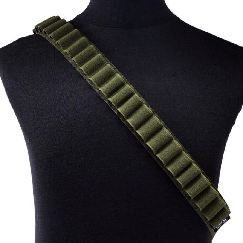 Hunting 26 Rounds Bandolier Belt 12 Gauge Cartridge Bullet Pouch Belt Airsoft Gun Ammo Holder Shell Belt Hunting Accessories