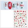 Nail Salon Santa Claus New Year Decals Manicuring Foils Christmas Nail Art Stickers Nail Decoration