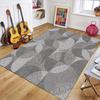 Minimalist Geometric Striped Area Rug Modern Gray Abstract Pattern Non Slip Floor Carpet for Living Room Bedroom Home Decor