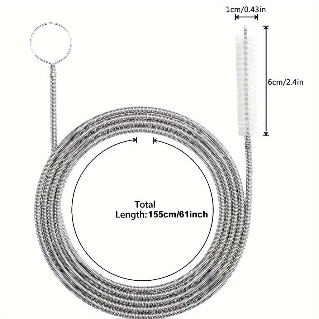4 шт. длинных ершиков для очистки сливных отверстий. Это гибкие щетки для прочистки труб, сверхтонкие щетки для чистки и щетки для шлангов.