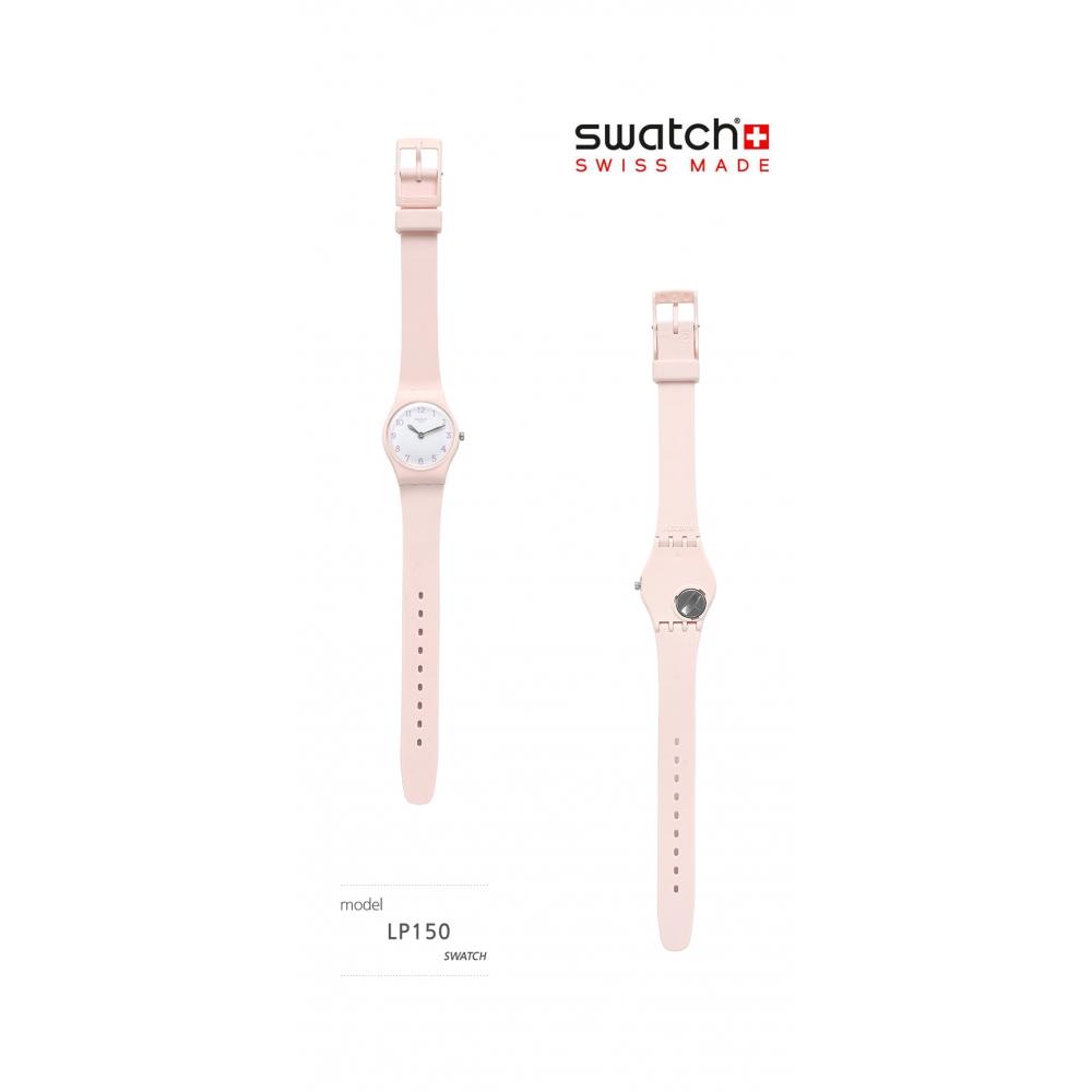 Swatch Lp150 Время для SWatch Pinkbelle Женские ПУ часы