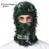 Distressed Balaclava Ski Mask, Shiesty Yeat Airsoft Custom Camo Knitted Face Mask for Men/Women