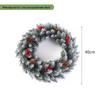 Christmas Pine Cone Wreath: Festive Door Hanging with Simulated Vine for Holiday Decor