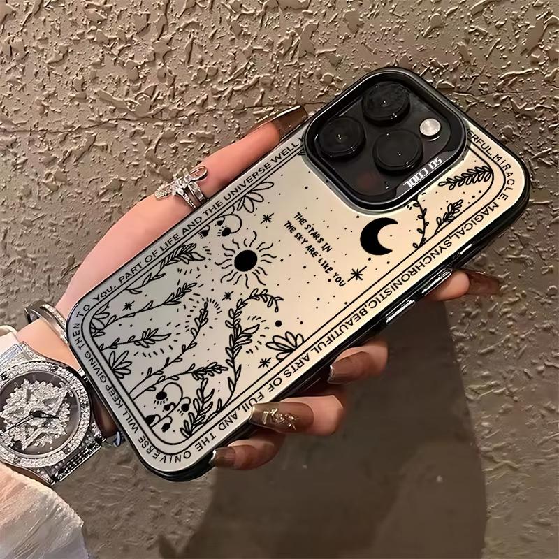 Чехол для телефона 'Свежая Луна и Звезда' для iPhone 17 16 Pro Max 15 14 13 12 11 Pro Max Mini SE XS XR, противоударный, с матовой задней крышкой