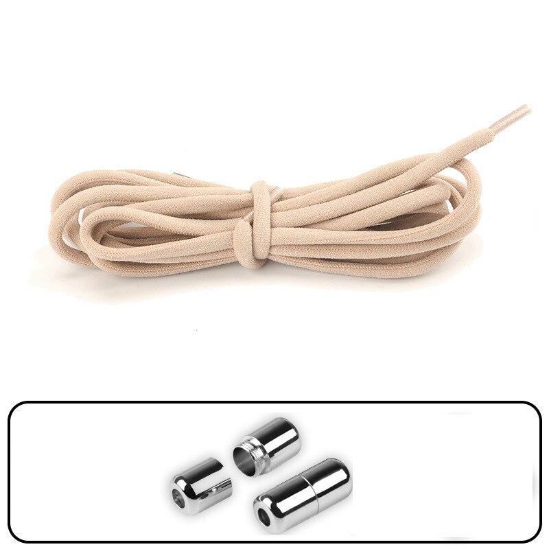 Unisex Shoelaces for Sneakers Semicircle Kids and Adult Shoelaces Without Ties Quick Lazy Metal Lock Laces