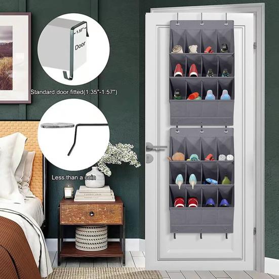 Store Shoes Keep Neat Sturdy Large Capacity Door Back Hanging Shoe Holder Wall Storage Bag