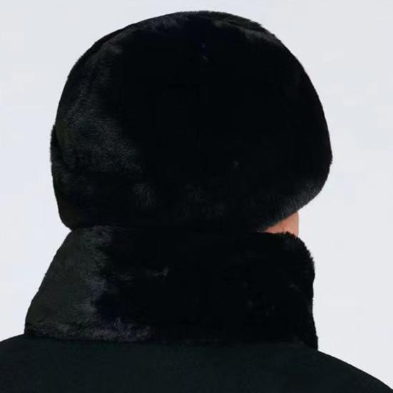 Мужская осенне-зимняя шапка, ультра-толстая однотонная ветрозащитная шапка для предотвращения холодной погоды, головной убор из искусственного меха