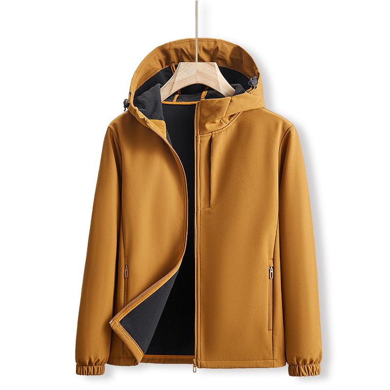 Soft Shell мужской осенне-зимний костюм больших размеров Outdoor Assault, спортивная и досуговая куртка-кардиган, ветрозащитная и водонепроницаемая куртка с капюшоном