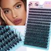 D Curl Mix Individual Lashes Cluster 9-16mm Cluster Lashes  for Self Application At Home