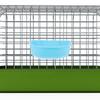 Hanging Plastic Pet Bowl Sturdy Cat Dog Cage Feeder Smooth Surface Food Water Container Hanging Pet Bowl Puppy Feeder
