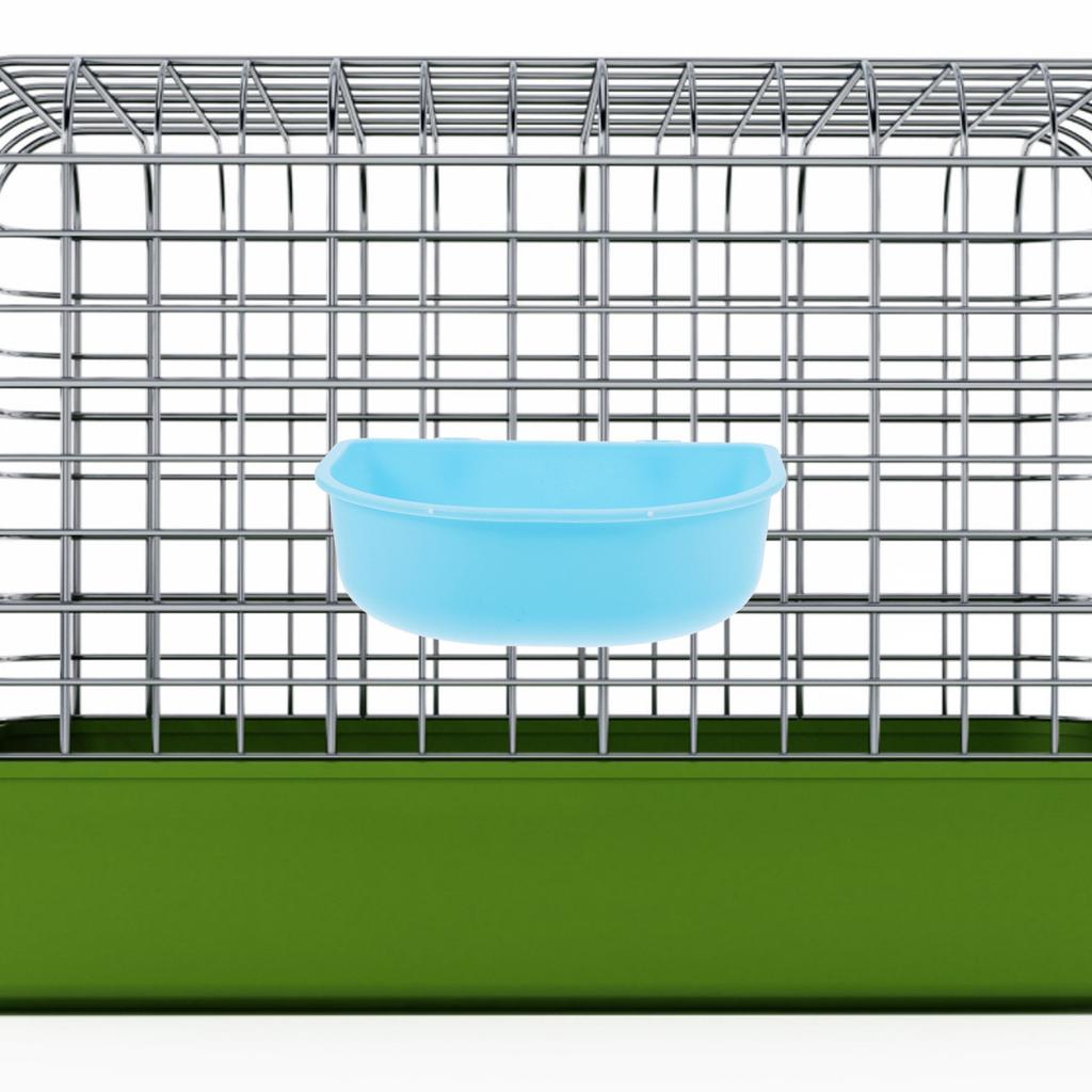 Hanging Plastic Pet Bowl Sturdy Cat Dog Cage Feeder Smooth Surface Food Water Container Hanging Pet Bowl Puppy Feeder