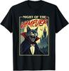 НОВЫЙ ОГРАНИЧЕННЫЙ Night Of The Vampurr - Жуткий Кот Вампир Хэллоуин Футболка S-3XL Унисекс Футболка