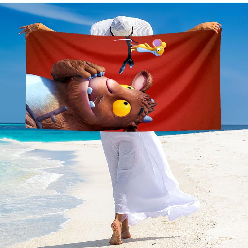 Ultra Soft Beach Towel with The Gruffalo Theme,Ideal for Pool,Camping, Diving,Perfect Travel Essential, Vibrant Beach Towel.