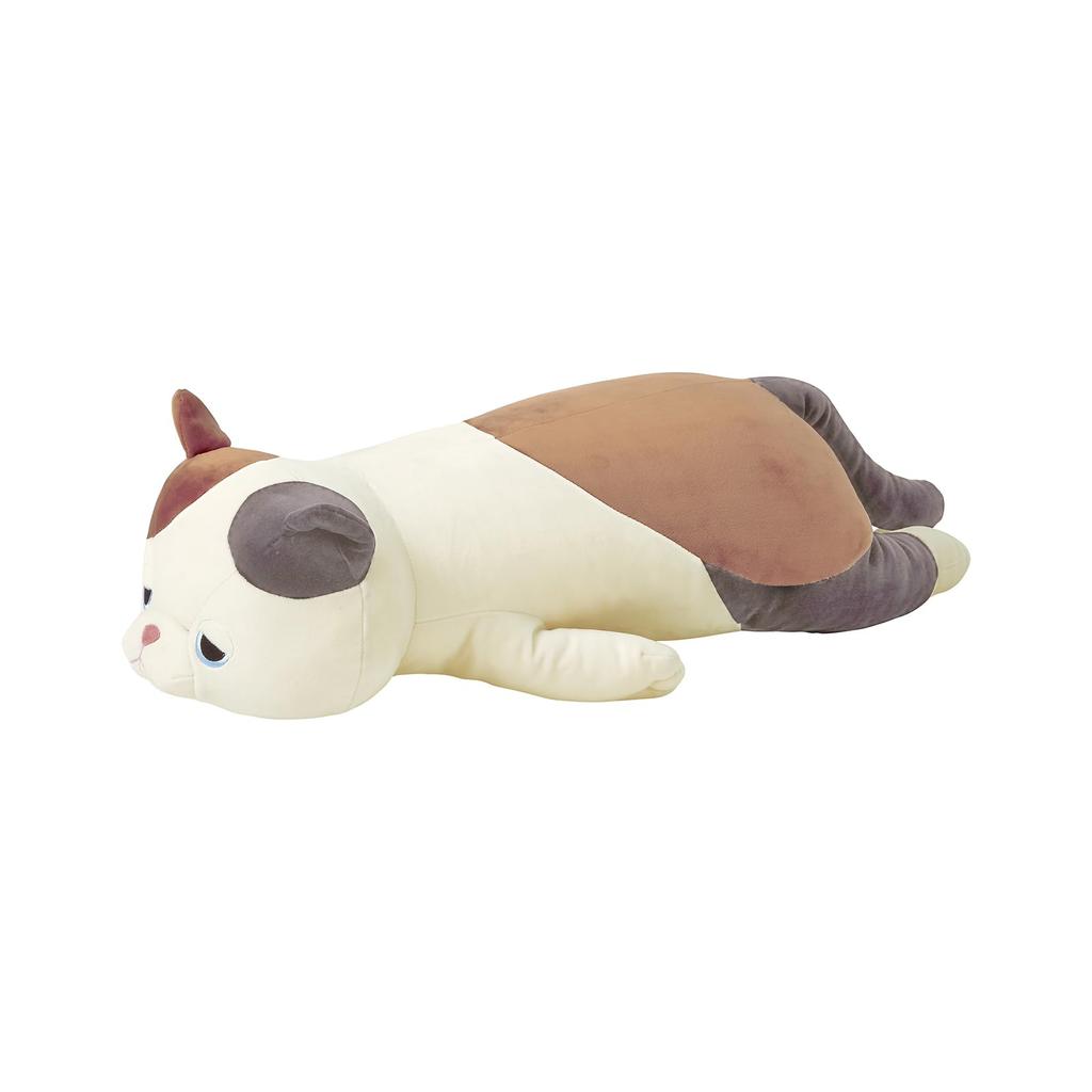 LIV HEART Premium Nemunemu Animals Calico Cat Yuzu Hugging Large Size 69cm total Fluffy and Squishy Plush Gift Item Pillow, (approx. length), Toy,