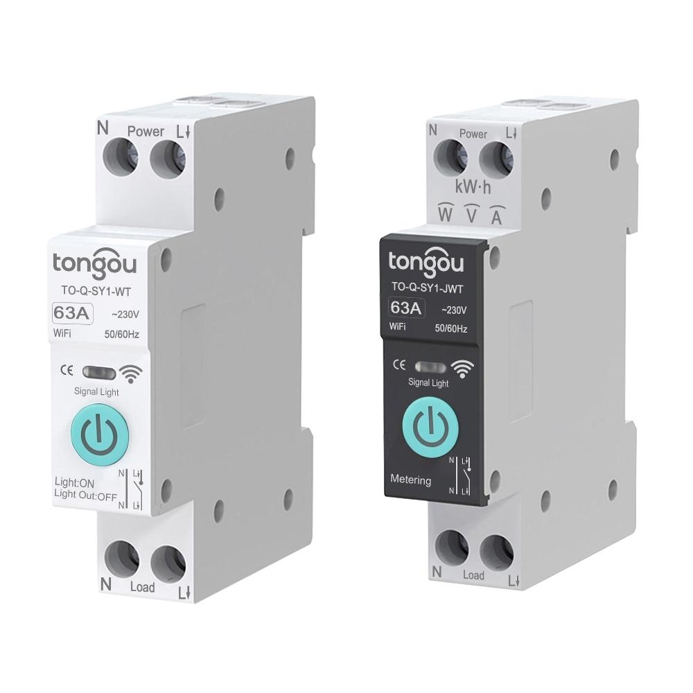 TUYA WiFi Умный выключатель 1P 6A 10A 16A 20A 25A 32A 40A 50A 63A Умный дом Беспроводное дистанционное управление WiFi выключатель