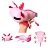 New Axolotl Cute Animal Salamander Plush Doll Hexagonal Dinosaur Doll Gift Doll