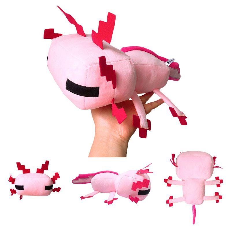 New Axolotl Cute Animal Salamander Plush Doll Hexagonal Dinosaur Doll Gift Doll