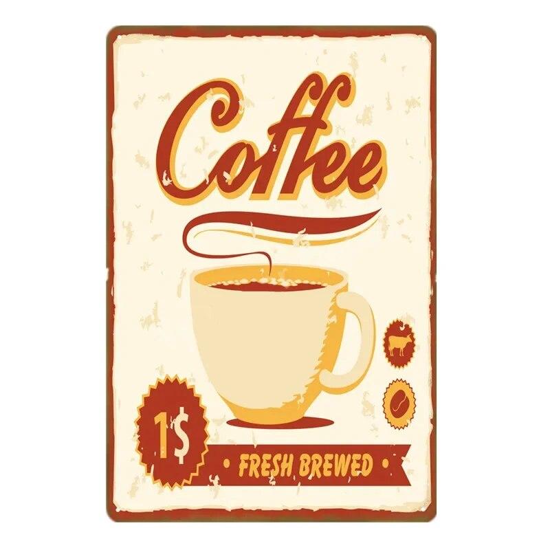 Парижское кафе, кофейня, жестяная вывеска, итальянский кофеин, винтажная металлическая доска, кухонный бар, Настенный декор, ретро постеры, железная живопись