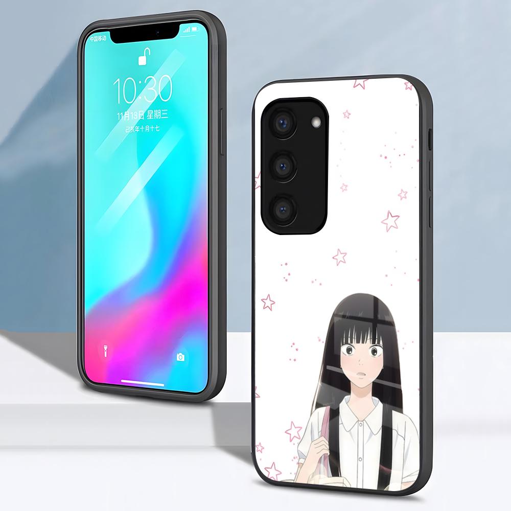 Чехол для телефона Sawako для Samsung S26 S25 S24 FE S23 S22 S21 Plus S20 Ultra Note20Ultra Черное стеклянное покрытие