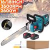 588vf 16/18 Inches 2600W 88VF Portable Rechargeable Electric Chainsaw Woodworking Power Tools Wood Cutter