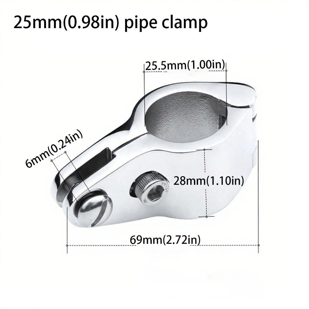 Heavy Duty Boat Top Hinged Jaw Slide Clamp Yacht Awning Accessories Practical Support