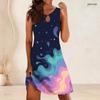 Plus Size Women Round Neck Sleeveless Tank Midi Dress Summer Casual Everyday Outfit