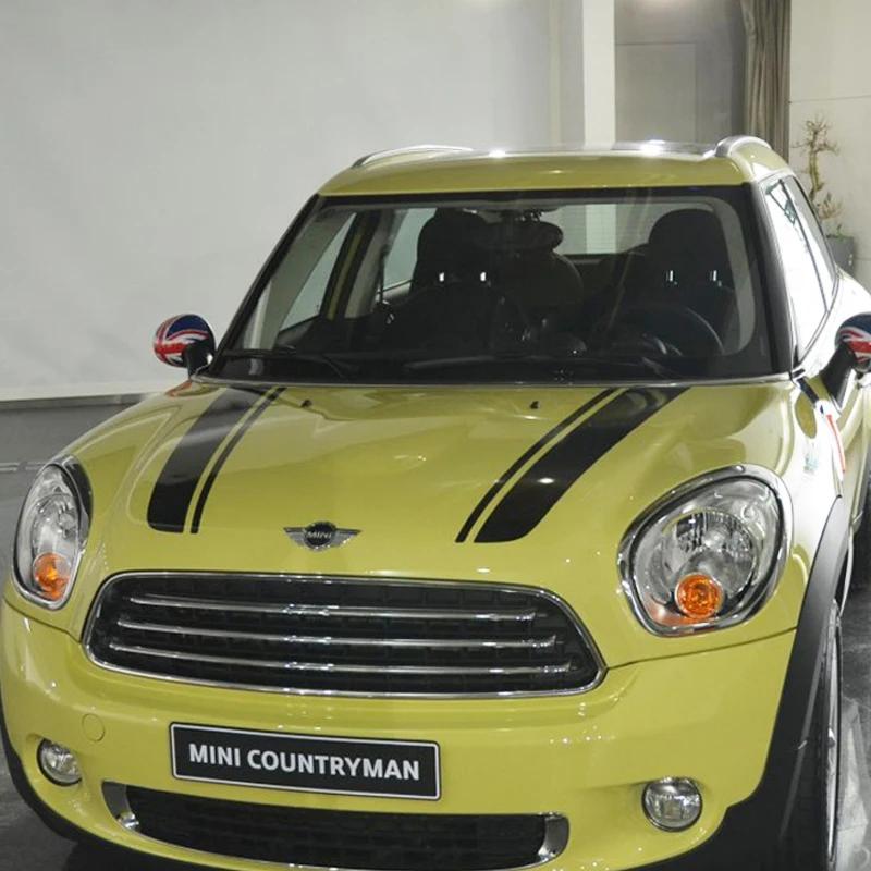 Стайлинг автомобиля Наклейки на капот Полосы на капот Декаль Для MINI Cooper One S JCW Countryman Clubman R55 R60 R61 F54 F55 F56 Автоаксессуары