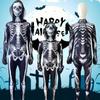 Polyester Halloween Cosplay Costume Separate Headgear Skull Bodysuits  Halloween