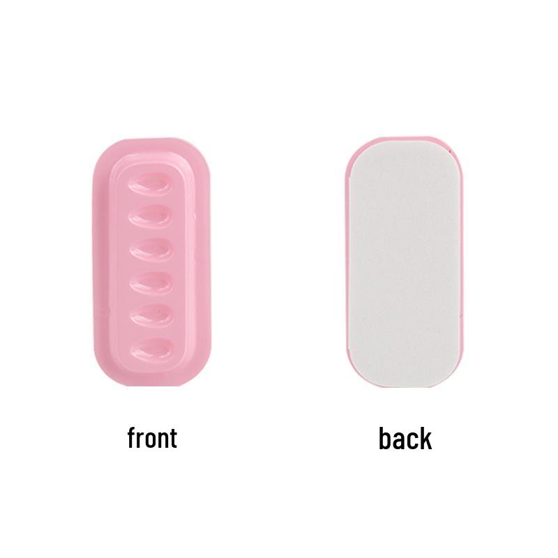 Палетка для ресниц в виде длинной полоски с цветами и прямоугольный эпоксидный поднос с основанием