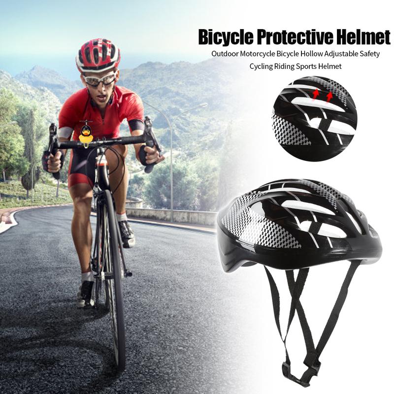 Adjustable Safety Racing Cycling Riding Helmet Outdoor Motorcycle Bicycle Hollowed Breathable Unisex Sports Protective Helmet