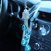 Yousheng Sparkling Rhinestone Hanging Pendant Car Rearview Mirror Ornament with Lanyard Easy To Hang Artificial Crystal Decoration