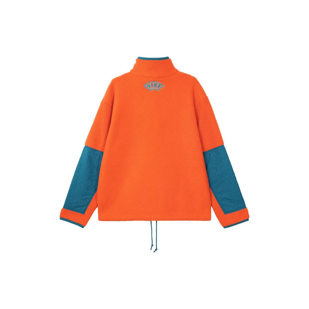 Nike CNY Лоскутная спортивная куртка свободного покроя с воротником-стойкой Мужские куртки кораллово-оранжевые DQ5061-817