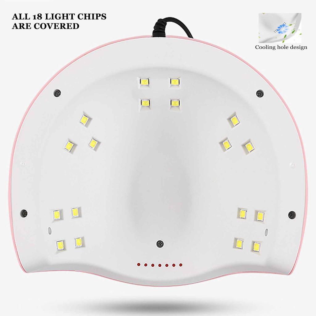 Сушилка для гель-лака для ногтей, 54 Вт, светодиодный УФ-свет для отверждения ногтей, маникюрный светильник, станок