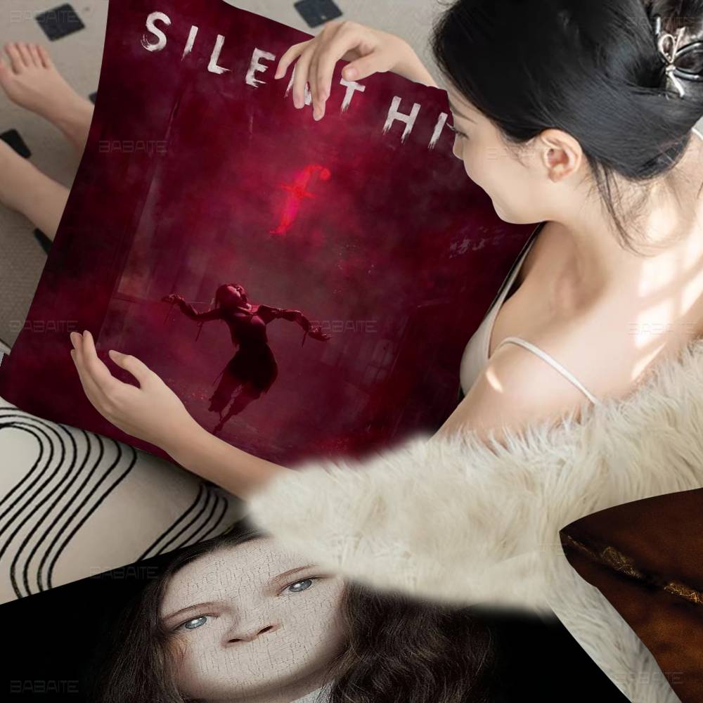 Horror Game SSilent HHill Pillow Cover for Bedroom Room and Living Room Sofa Decorative Cushion Cover