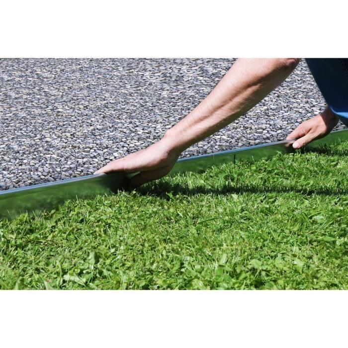 Abschlussstück Rasenkante Métal 18,5x113cm | Bordure Pelouse Jardin Robuste
