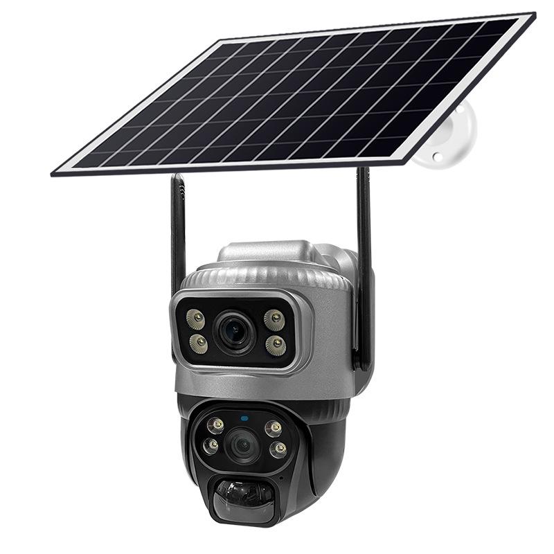 V380Pro Solar 4G Remote Waterproof Dual-Lens Outdoor Security Camera