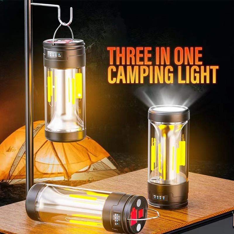 Перезаряжаемый светодиодный портативный светильник, супер яркий фонарик, светильник для кемпинга, рабочий свет, 4 режима освещения, водонепроницаемый уличный светильник